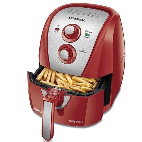 Fritadeira Air Fryer Mondial Family Inox 4l Afn-40-ri - 220v