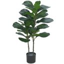 Ver imagem 1 de Árvore Artificial Ficus Lyrata Real Toque X42 Verde 1m
