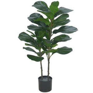 Árvore Artificial Ficus Lyrata Real Toque X42 Verde 1m