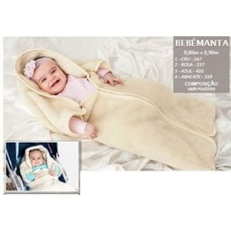 Bebê Manta Saco de Dormir Cobertor Infantil Anti Alérgico Etruria Bege - 1