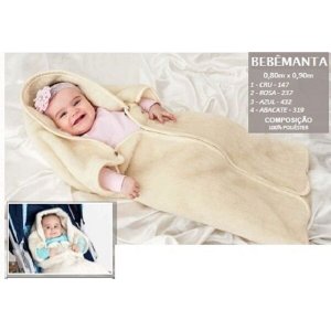 Bebê Manta Saco de Dormir Cobertor Infantil Anti Alérgico Etruria Bege