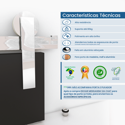 Kit Trilho Porta De Correr Roldana Aparente 2mt Até 100Kg Polido - 2
