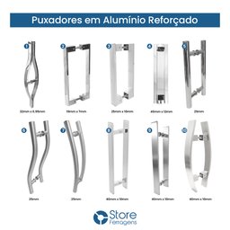 Kit Trilho Porta De Correr Roldana Aparente 2mt Até 100Kg Polido - 6