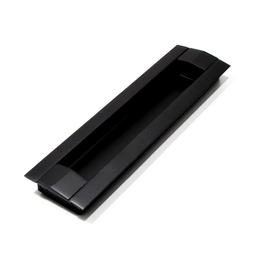Puxador Concha Embutir Alumínio Porta Correr Preto 37 Cm - 1