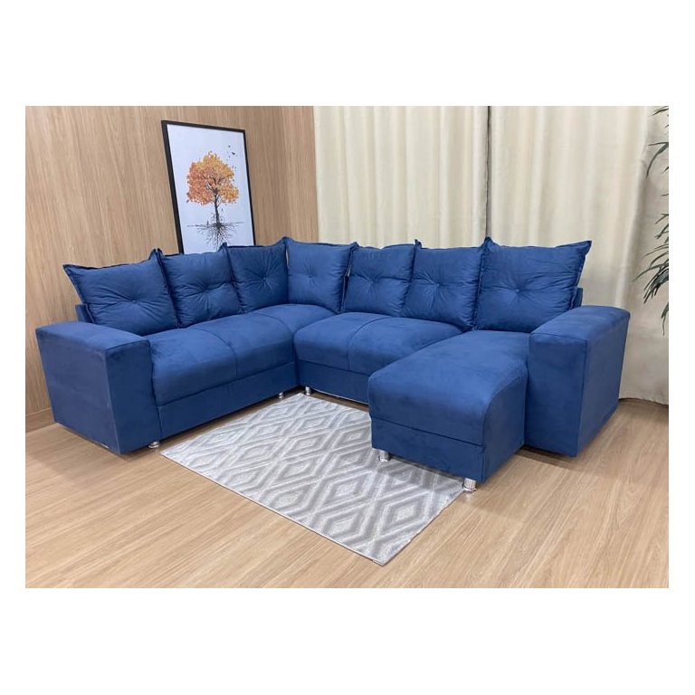 Sofá Canto Azul 410 Áustria