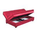 Ver imagem 5 de Sofá Cama Casal com Baú Filó - Vermelho