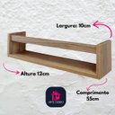 Ver mais imagens de Prateleira para Livro Infantil Estante Organizador de Brinquedos de Parede MDF Madeira 2un 55cm