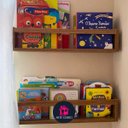 Ver imagem 2 de Prateleira para Livro Infantil Estante Organizador de Brinquedos de Parede MDF Madeira 2un 55cm