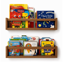 Ver imagem 1 de Prateleira para Livro Infantil Estante Organizador de Brinquedos de Parede MDF Madeira 2un 55cm