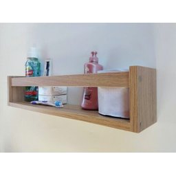 prateleira para livro infantil estante organizador de brinquedos de parede mdf madeira 2un 55cm - 5