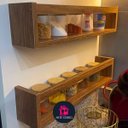 Ver imagem 4 de Prateleira para Livro Infantil Estante Organizador de Brinquedos de Parede MDF Madeira 2un 55cm