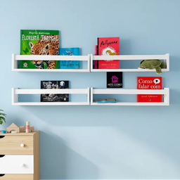 Kit 3 Prateleiras para Livros e Revistas Estante Organizadora de Brinquedos Nicho Revisteiro MDF 55 - 9 Kit 3 Prateleiras para Livros e Revistas Estante Organizadora de Brinquedos Nicho Revisteiro MDF 55 - 9