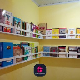 Kit 3 Prateleiras para Livros e Revistas Estante Organizadora de Brinquedos Nicho Revisteiro MDF 55 - 8 Kit 3 Prateleiras para Livros e Revistas Estante Organizadora de Brinquedos Nicho Revisteiro MDF 55 - 8
