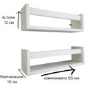 Ver imagem 5 de Prateleira para Colocar Livros e Brinquedos Quarto de Bebê Nicho MDF para Sala de Leitura 3un 55 cm
