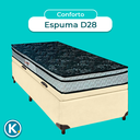 Ver imagem 4 de Cama + Bau Blindado e Colchão D28 Solteiro - Conforto Paropas