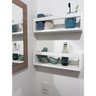 3 Prateleira de Banheiro Lavabo Nicho Flutuante branco Estante Organizadora Porta Shampu Mdf 55 cm - 7