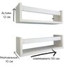 Nicho de Parede Porta Livro Pelúcia Bonecos para Quarto de Bebê Estante Livreiro Infantil 3Pçs 55cm - 3