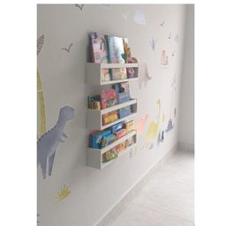 Nicho de Parede Porta Livro Pelúcia Bonecos para Quarto de Bebê Estante Livreiro Infantil 3Pçs 55cm - 7