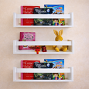 Ver imagem 1 de Kit 3 Estantes de Livros de Criança Prateleira Revisteiro de Parede Infantil MDF 55cm