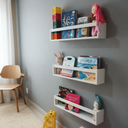 Ver imagem 6 de Kit 3 Estantes de Livros de Criança Prateleira Revisteiro de Parede Infantil MDF 55cm