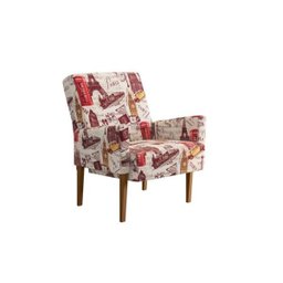 Poltrona Decorativa 1L Paty - Estampa Paris - 2