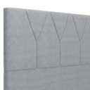 Ver imagem 5 de Cabeceira Cama Box Casal Queen 160cm Aura Suede W01 Cinza - Mpozenato