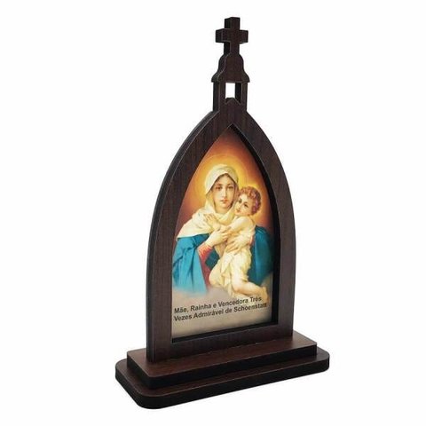 CAPELA CAPELINHA MÃE RAINHA MADEIRA 18 CM