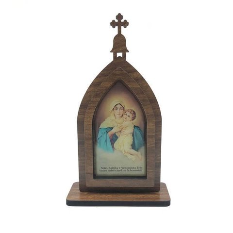 Capela Mãe Rainha Schoenstatt Madeira 19 cm