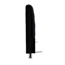 Cabeceira de Cama Box Queen 158 cm Padua Larhome Suede Veludo Preto. - 3