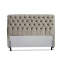 Ver imagem 2 de Cabeceira de Cama Box Casal 138 cm Padua Larhome Suede Veludo Marrom Claro.