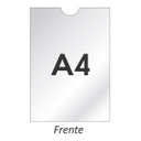 Ver imagem 1 de Display Acrilico Expositor Recado Folhetos Papel A4 Parede