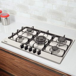 Cooktop À Gás Tramontina Penta Ff 5gx Tri 75 em Aço Inox e Trempes em Ferro Fundido 5 Queimadores - 3
