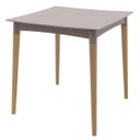 Ver imagem 1 de Mesa Tramontina Diana 70cm em Polipropileno Camurça com Pernas de Madeira