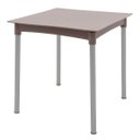 Ver imagem 1 de Mesa Tramontina Laura Rattan 70cm em Polipropileno Camurça com Pernas de Alumínio Anodizado