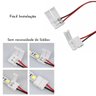 Kit 40 Conector Emenda para Fita Led 3528 5050 Extensão 2 vias Fêmea - 6