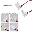 Ver imagem 6 de Kit 40 Emenda Rápida Extensão para Fita Led 2 Vias 5050 3528 2vias Plug Fêmea Conector sem Solda