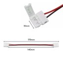 Ver imagem 3 de Kit 10 Emenda Rápida Extensão para Fita Led 2 Vias 5050 3528 2vias Plug Fêmea Conector Sem Solda
