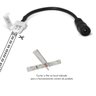 Kit 20 Emendas Fita de Led 3528 com Rabicho P4 Femea - 3