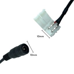 Kit 20 Emendas Fita de Led 3528 com Rabicho P4 Femea - 2