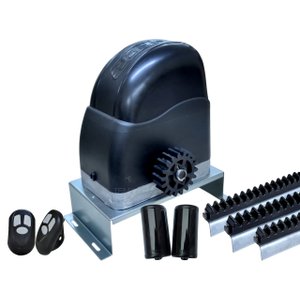 KIT MOTOR PORTÃO DESLIZANTE RCG AL 300Kg BASE E FOTOCÉLULA - 220V