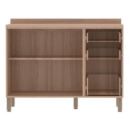 Balcão Luciane Yara 2 Portas 3 Gavetas sem Tampo 120 cm 1304/199 - 2