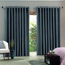 Cortina Blackout Tecido Blend Bella Janela 3,00M x 2,30M Cinza - 1