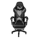 Ver imagem 2 de Cadeira de Escritório Gamer com Puff Ergonômico - Preta