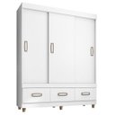 Ver imagem 1 de GuardaRoupa Araplac 20033 3 Portas Branco Flex