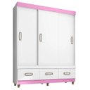 Ver imagem 2 de GuardaRoupa Araplac 20033 3 Portas Branco Flex