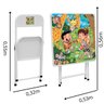 Conjunto Mesa e 2 Cadeiras Infantil Açomix Branca - 3