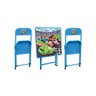 Conjunto mesa e 2 cadeiras infantil Açomix Azul - 2