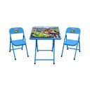 Ver imagem 1 de Conjunto mesa e 2 cadeiras infantil Açomix Azul