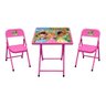 Conjunto mesa e 2 cadeiras infantil Princesas açomix rosa bebe - 1