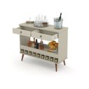 Ver imagem 3 de Aparador Bar Patrimar Seller 2 Gavetas Off White